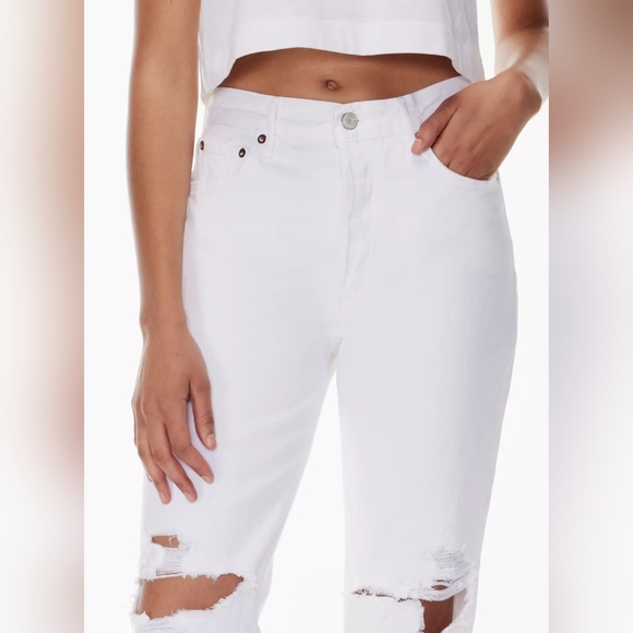 AGOLDE,Fen white distressed jeans NWT,28 - Picture 4 of 14